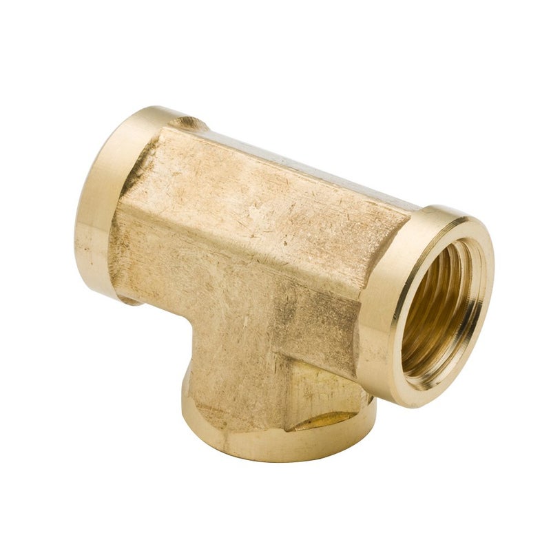 Legines Brass Pipe Tee 1/8" NPT Female x 1/8" NPT Female x 1/8" NPT Female Forged 3 Way T-fittings (2 pcs) - Image 3